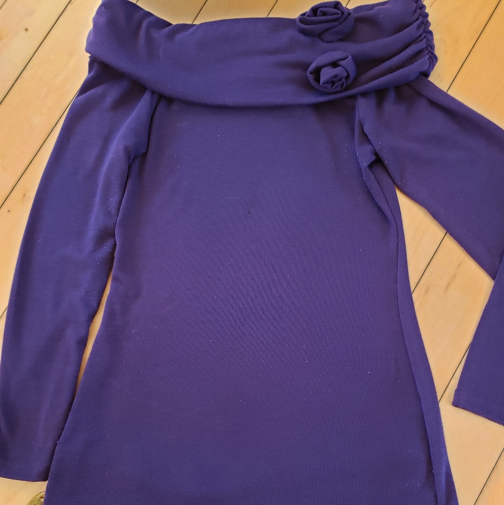 Purple long sleeve top